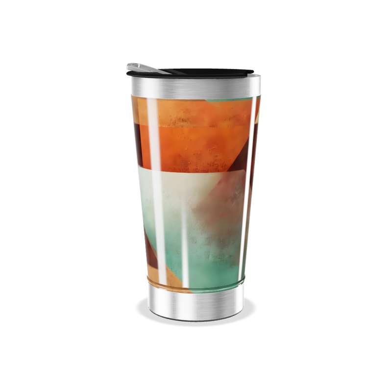 Copo Térmico - Estampa Geométrica Colorida