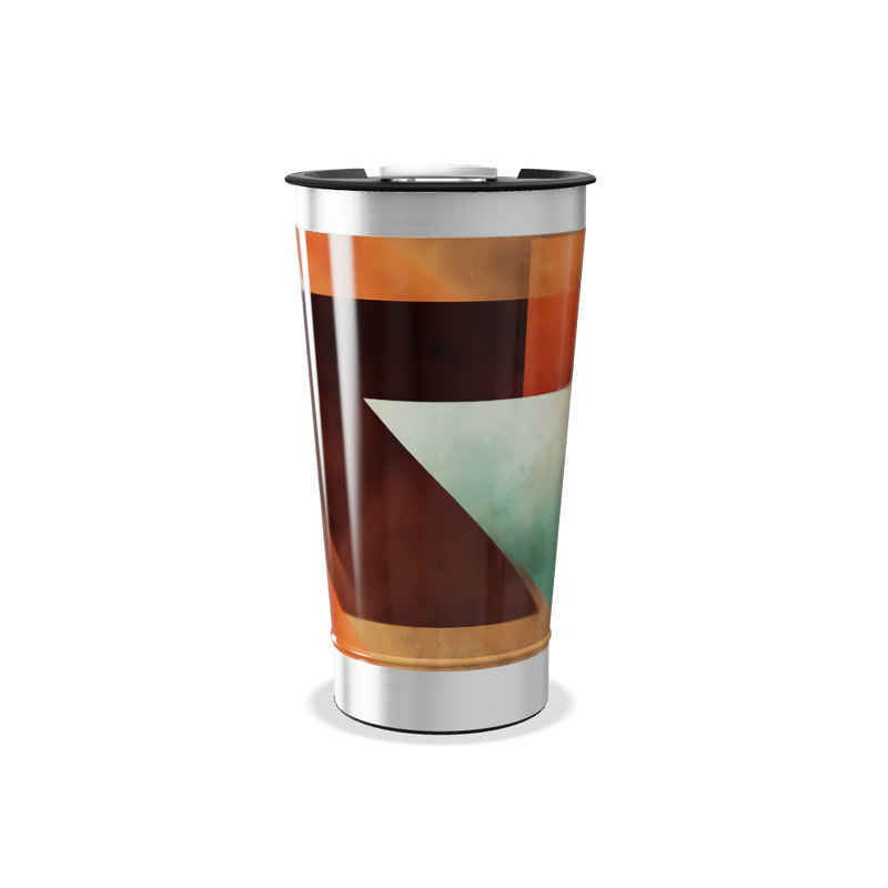 Copo Térmico - Estampa Geométrica Colorida