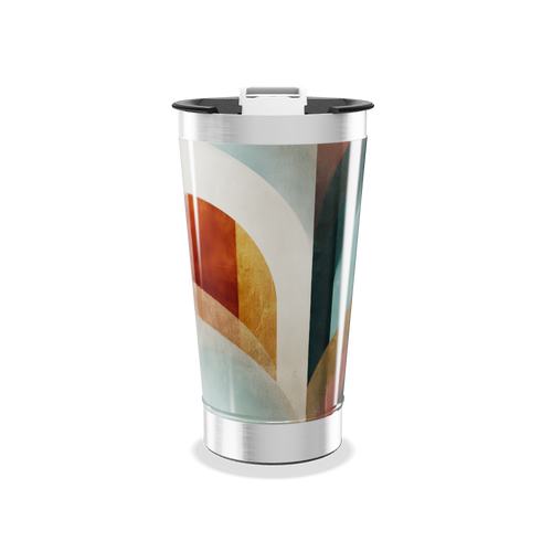 Copo Térmico - Estampa Geométrica Colorida