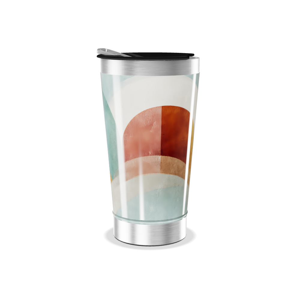 Copo Térmico - Estampa Geométrica Colorida