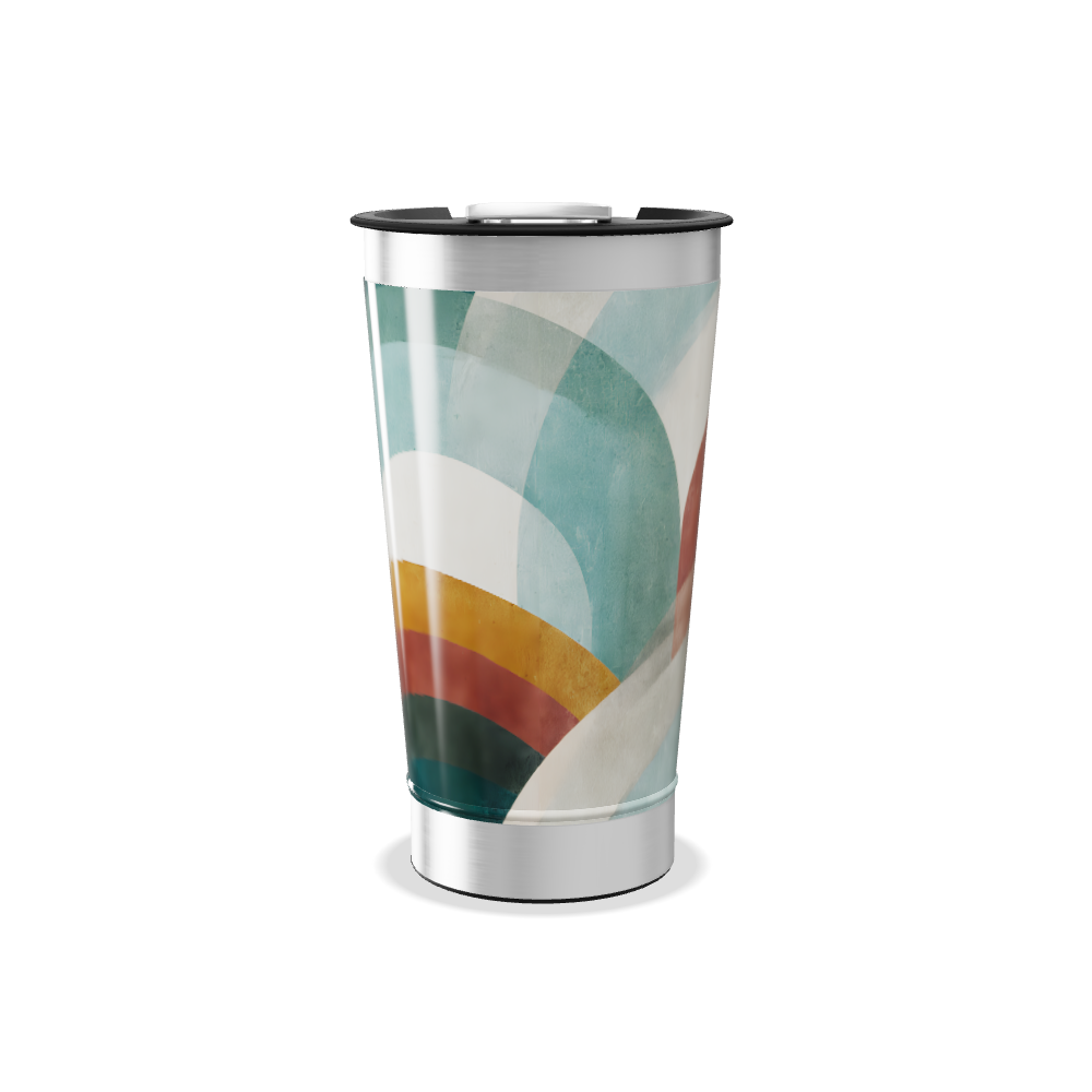 Copo Térmico - Estampa Geométrica Colorida