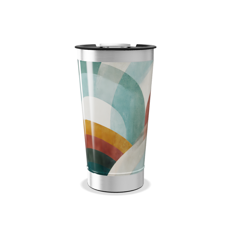 Copo Térmico - Estampa Geométrica Colorida