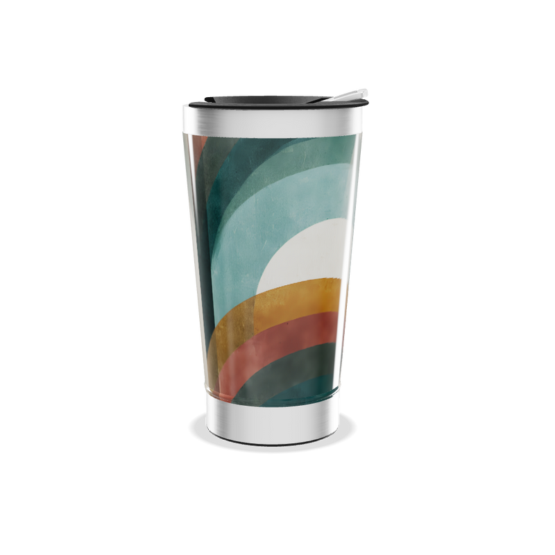 Copo Térmico - Estampa Geométrica Colorida