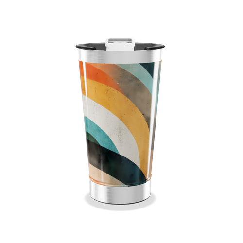 Copo Térmico - Listras Coloridas