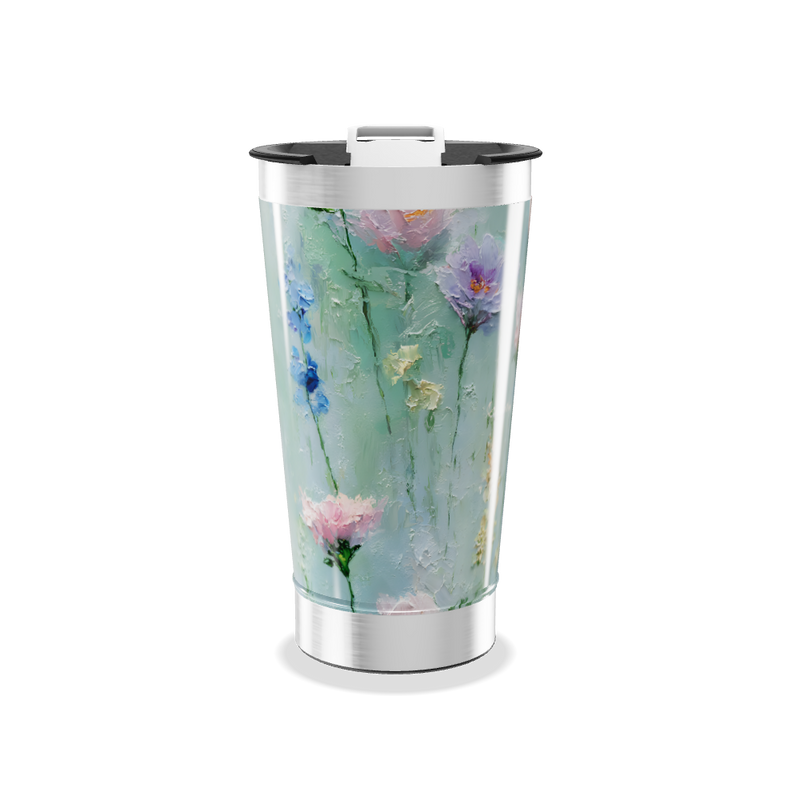 Copo Térmico - Flores Pintadas
