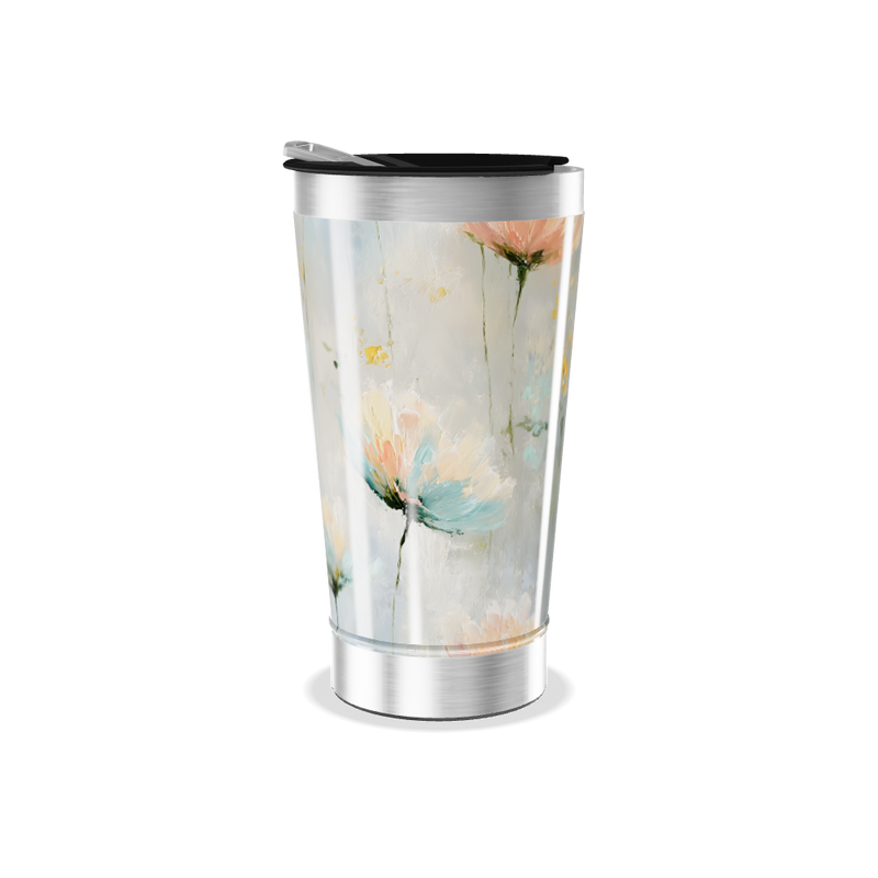 Copo Térmico - Flores Aquarela