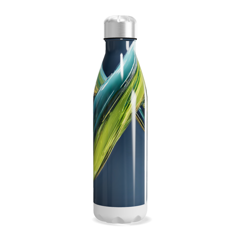 Garrafa Inox - Estampa Abstrata Colorida