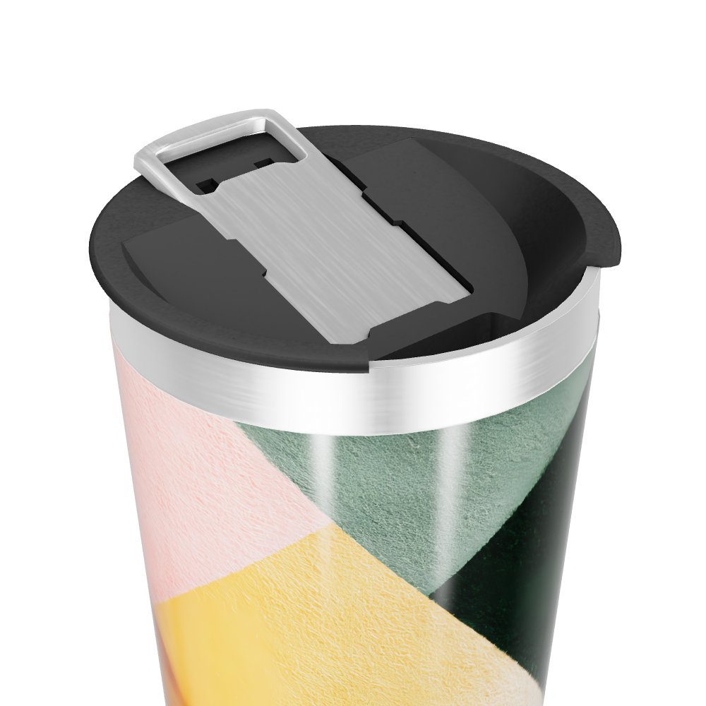 Copo Térmico - Estampa Geométrica Colorida