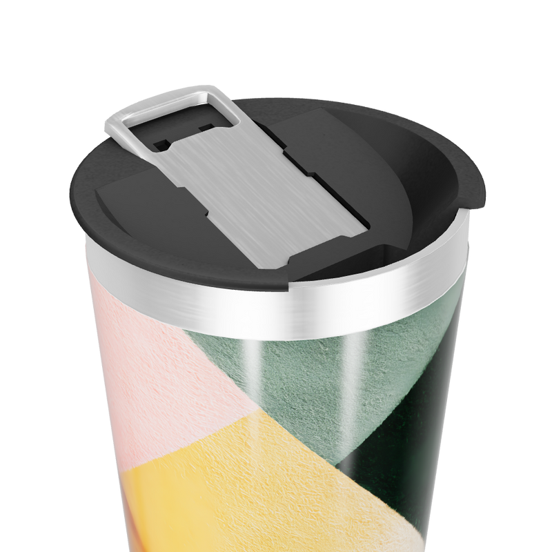 Copo Térmico - Estampa Geométrica Colorida