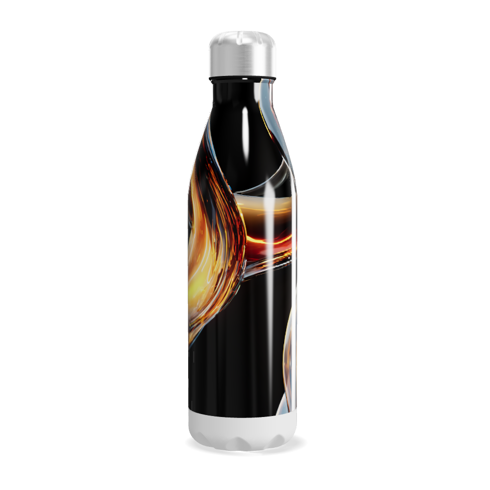 Garrafa Inox Estampa Abstrata Colorida