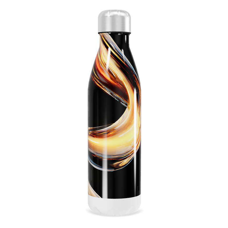 Garrafa Inox Estampa Abstrata Colorida