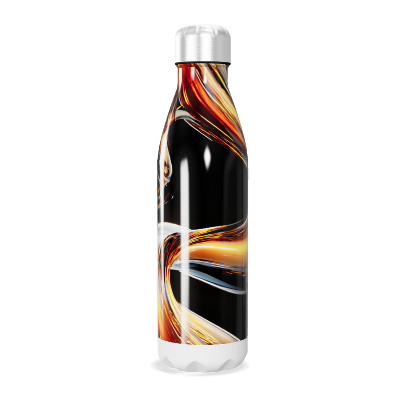 Garrafa Inox Estampa Abstrata Colorida