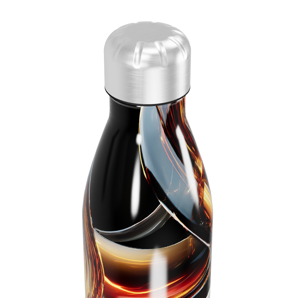 Garrafa Inox Estampa Abstrata Colorida