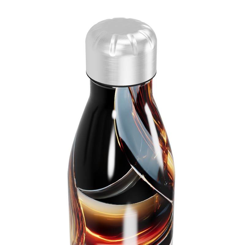 Garrafa Inox Estampa Abstrata Colorida