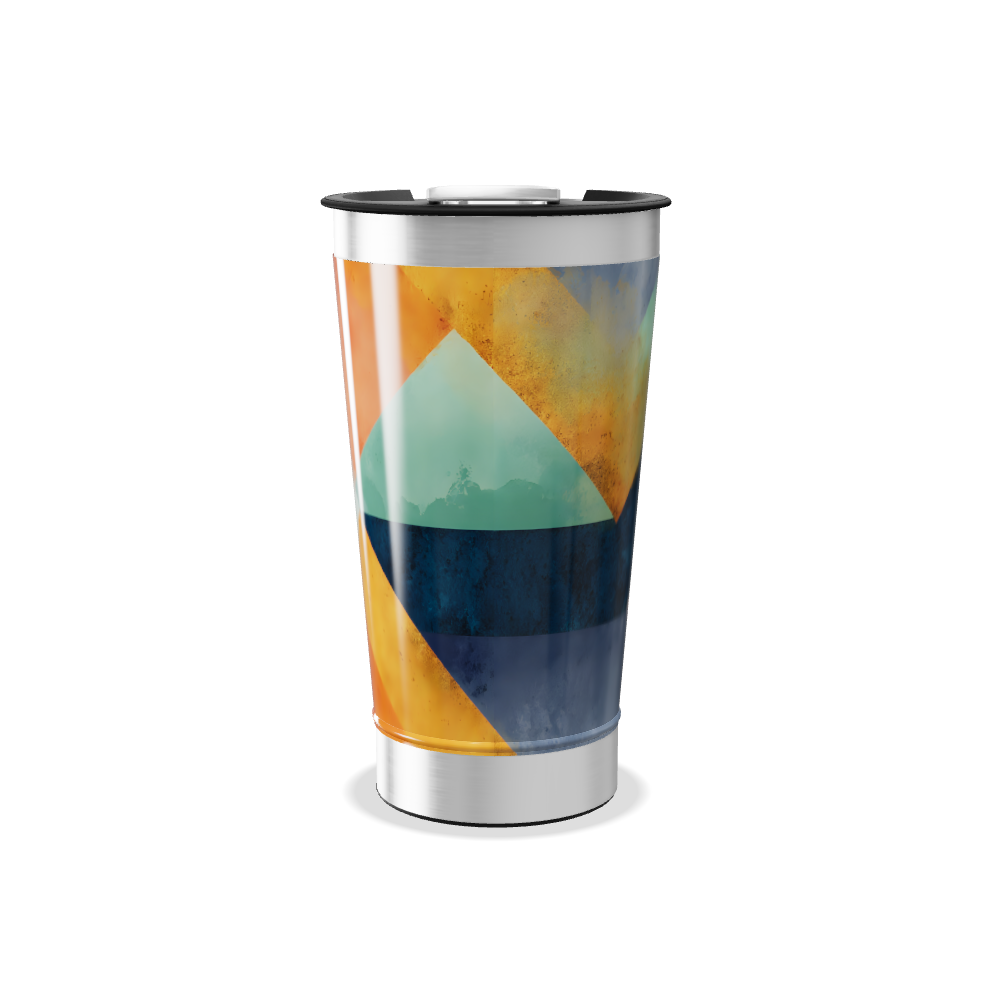 Copo Térmico - Estampa Colorida Geométrica