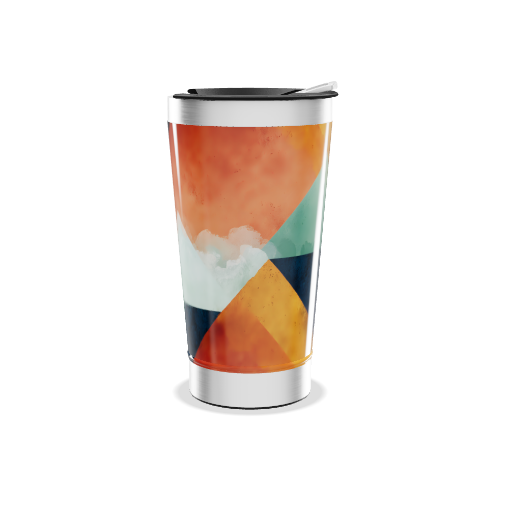 Copo Térmico - Estampa Colorida Geométrica