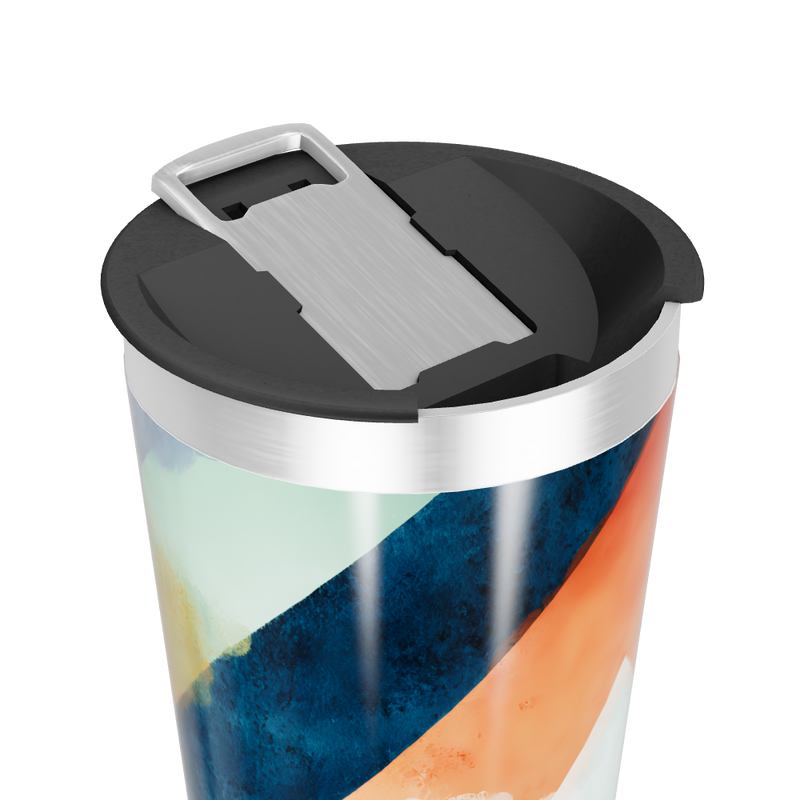 Copo Térmico - Estampa Colorida Geométrica