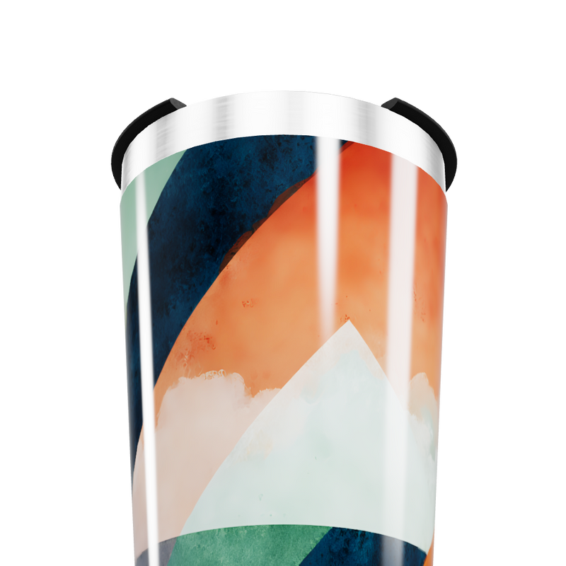 Copo Térmico - Estampa Colorida Geométrica
