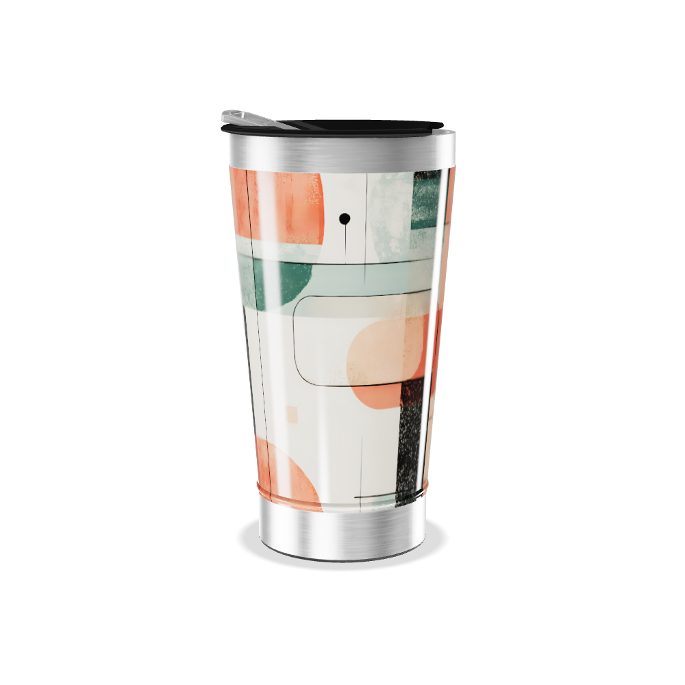 Copo Térmico - Estampa Geométrica Colorida