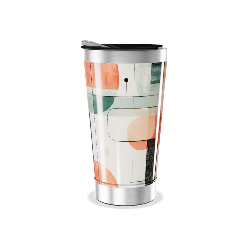 Copo Térmico - Estampa Geométrica Colorida