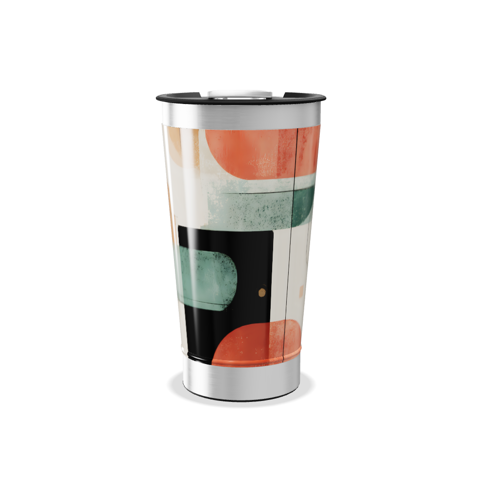 Copo Térmico - Estampa Geométrica Colorida