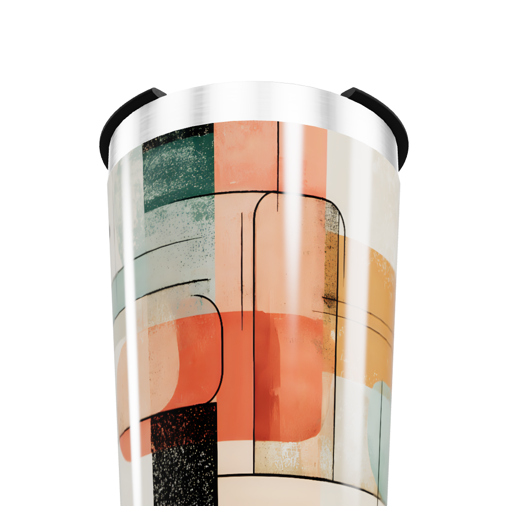 Copo Térmico - Estampa Geométrica Colorida