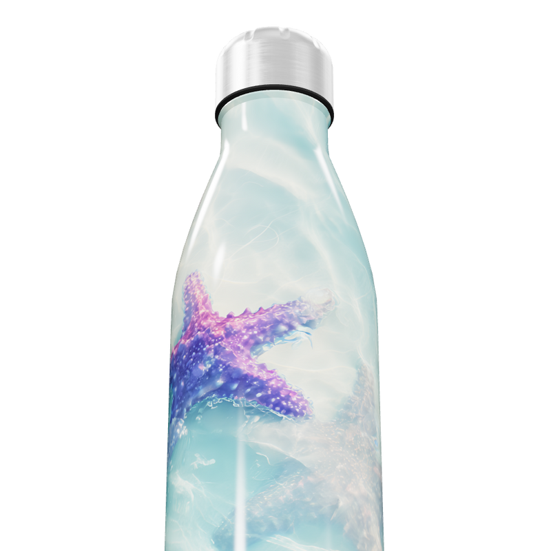 Garrafa Inox - Estampa Estrelas do Mar