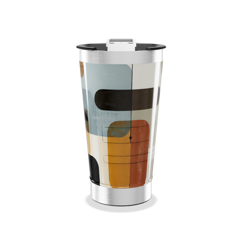 Copo Térmico - Estampa Geométrica Colorida