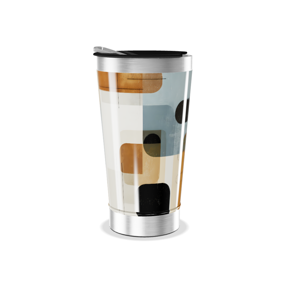 Copo Térmico - Estampa Geométrica Colorida