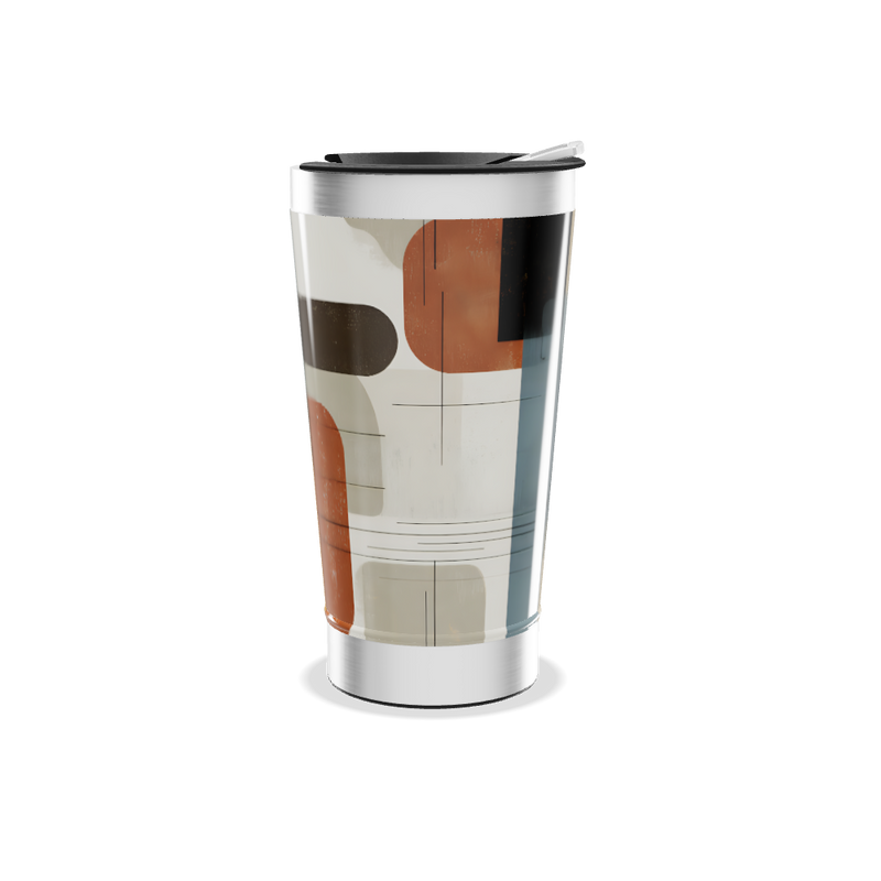 Copo Térmico - Estampa Geométrica Colorida