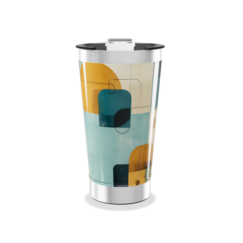 Copo Térmico - Estampa Geométrica Colorida