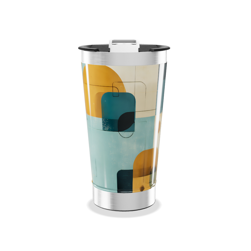 Copo Térmico - Estampa Geométrica Colorida