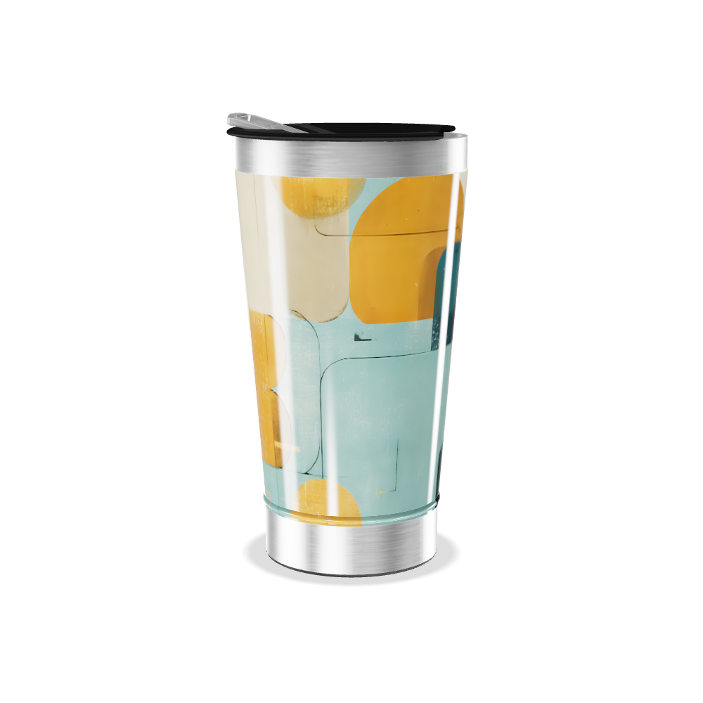 Copo Térmico - Estampa Geométrica Colorida