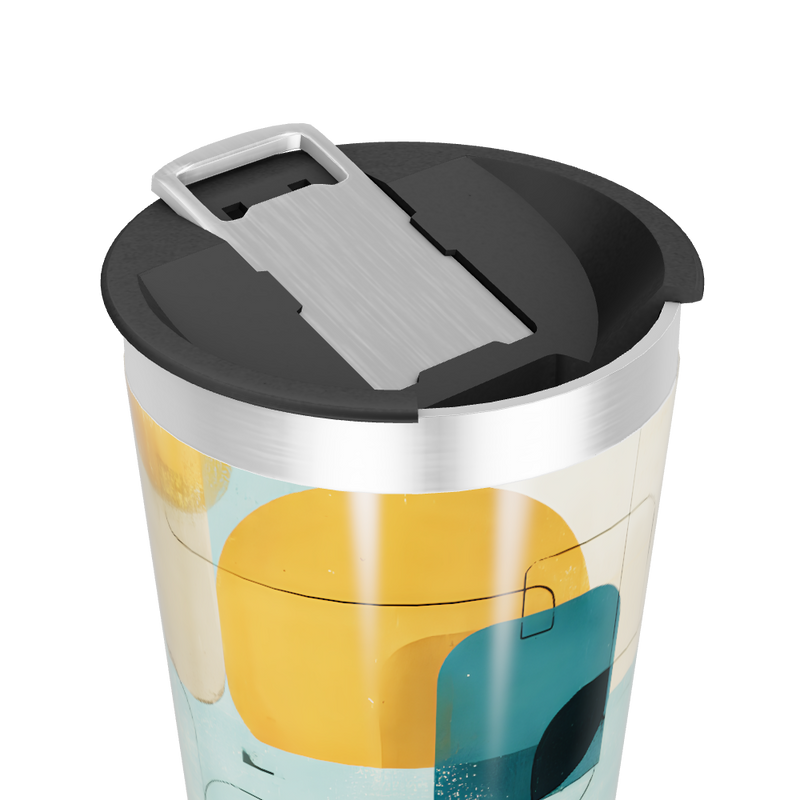 Copo Térmico - Estampa Geométrica Colorida