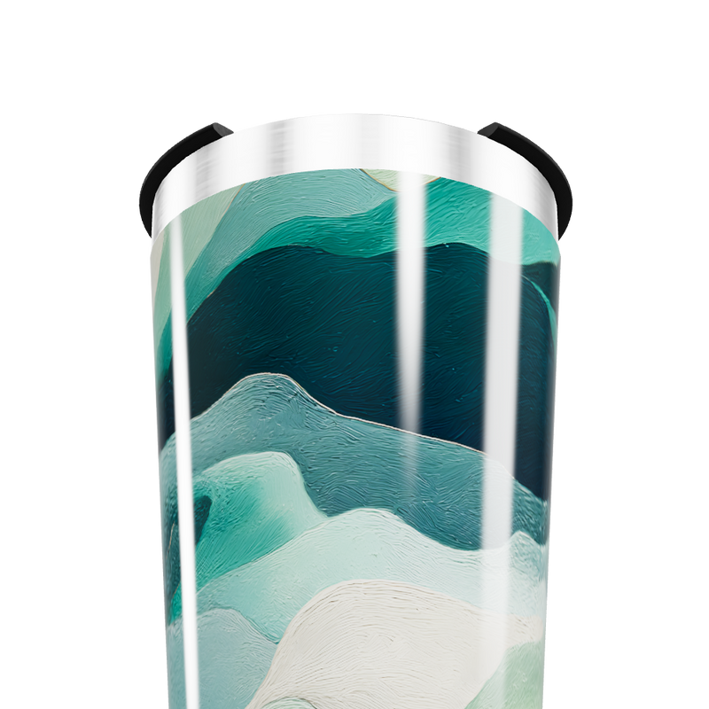 Copo Térmico - Estampa Ondas Verdes