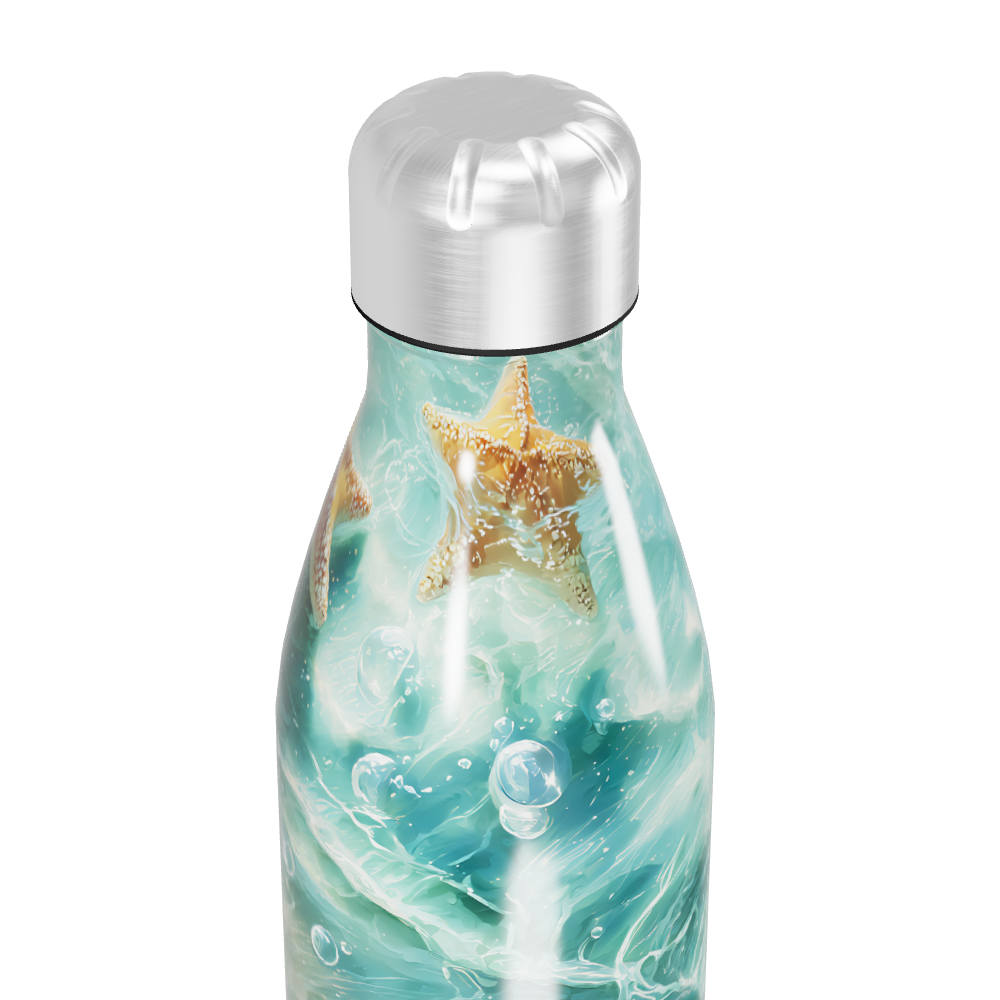 Garrafa Inox - Estampa Marinha Azul