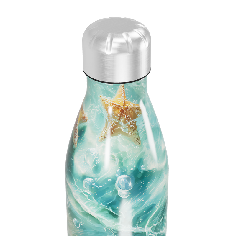 Garrafa Inox - Estampa Marinha Azul