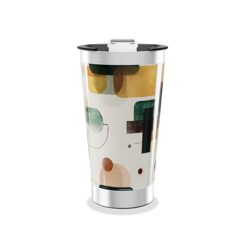 Copo Térmico - Estampa Geométrica Colorida