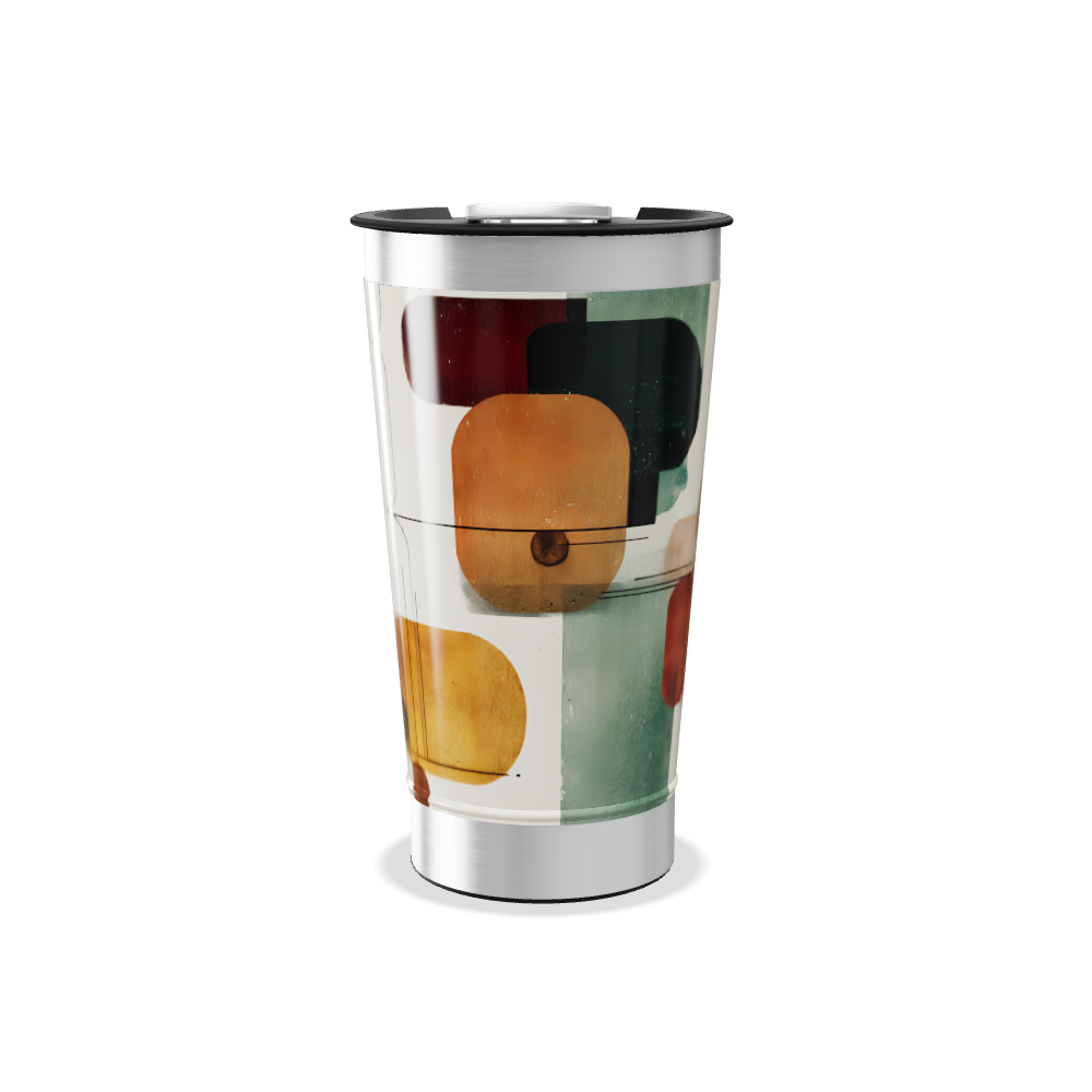 Copo Térmico - Estampa Geométrica Colorida