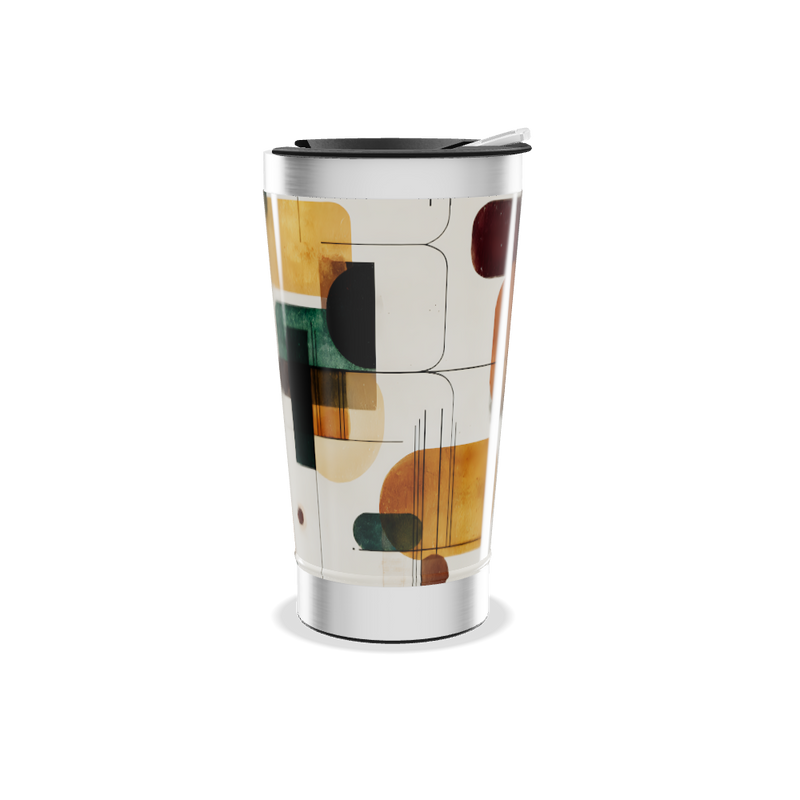 Copo Térmico - Estampa Geométrica Colorida