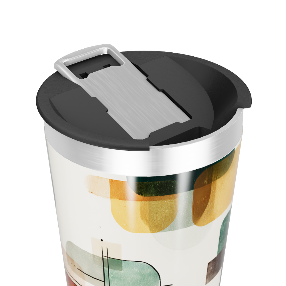 Copo Térmico - Estampa Geométrica Colorida