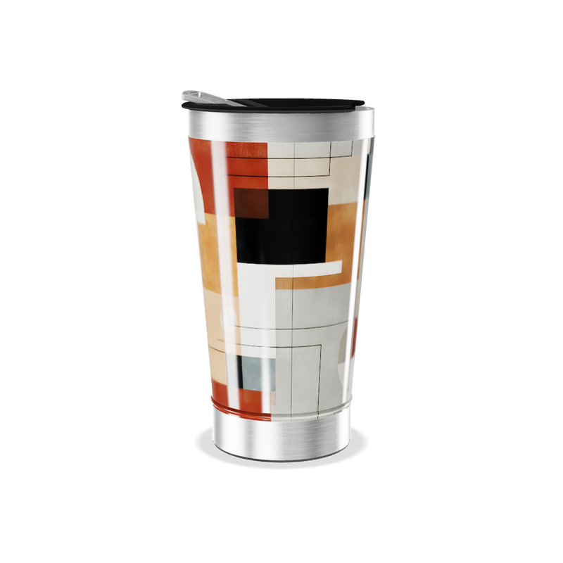 Copo Térmico - Estampa Geométrica Colorida