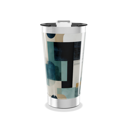 Copo Térmico - Estampa Geométrica Colorida