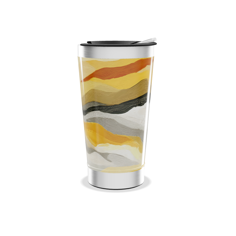 Copo Térmico - Estampa Ondas Coloridas