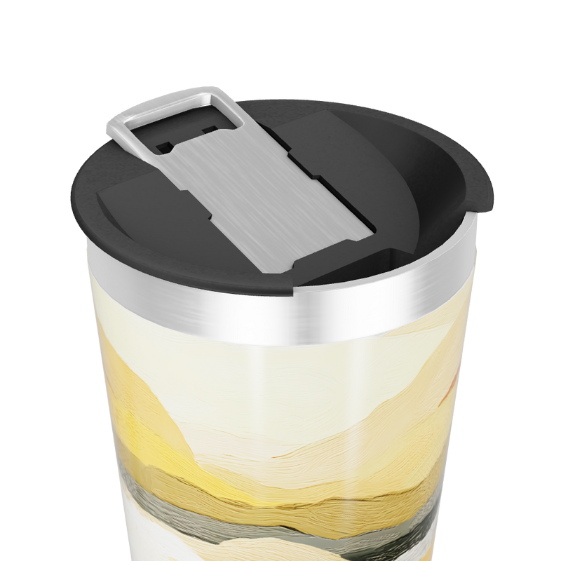 Copo Térmico - Estampa Ondas Coloridas