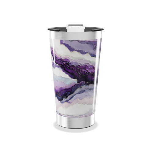 Copo Térmico - Mármore Roxo Inox