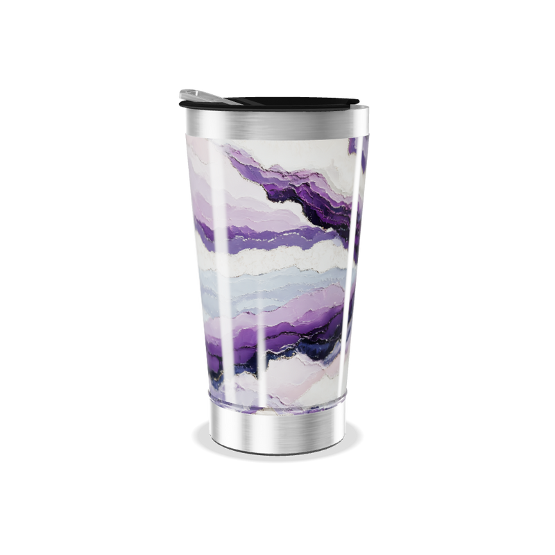 Copo Térmico - Mármore Roxo Inox