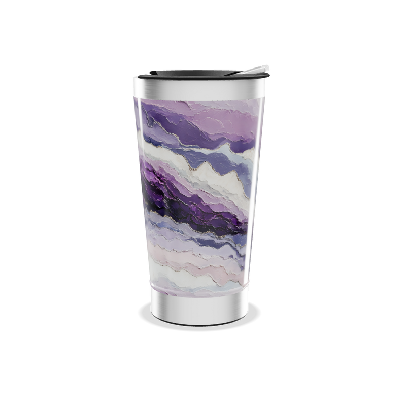 Copo Térmico - Mármore Roxo Inox