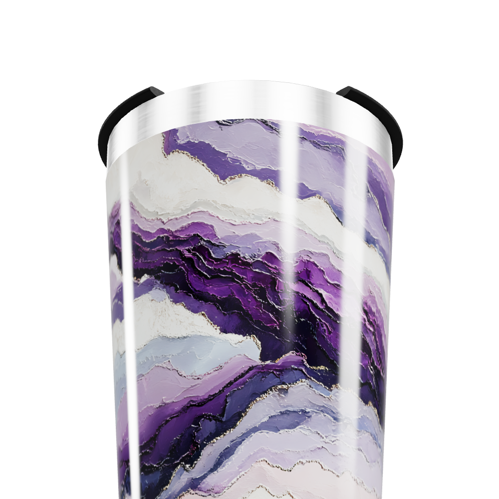 Copo Térmico - Mármore Roxo Inox