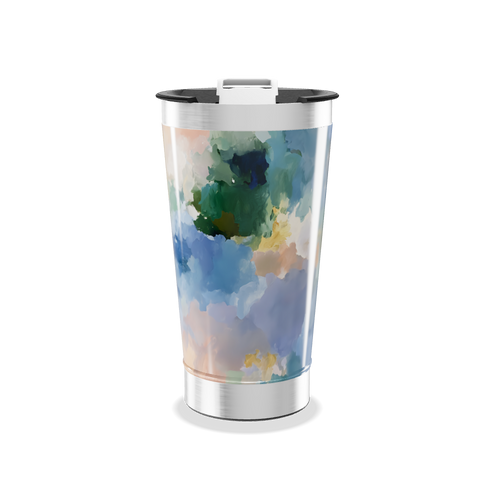 Copo Térmico - Estampa Abstrata Colorida